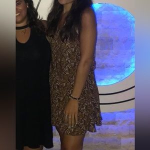 BROWN PAISLEY AMERICAN EAGLE DRESS